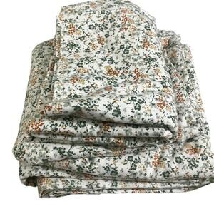 Threshold Queen 3 Piece Flannel Sheet Set (Minus the Fitted Sheet) NWOT